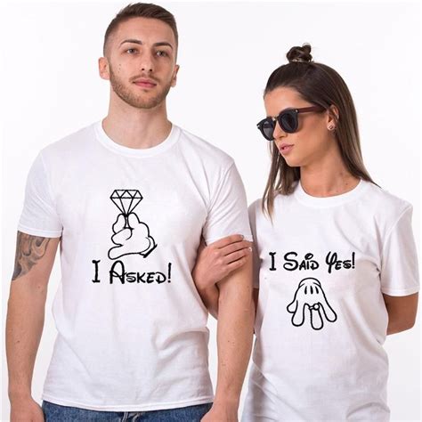 Matching Couple T Shirt I Said Yes Couple Shirts Couple Shirts