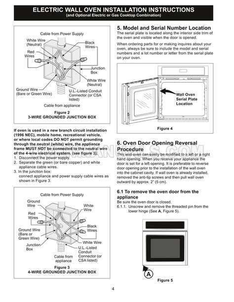 Frigidaire FGEW276SPF Gallery Series Oven Installation Instructions