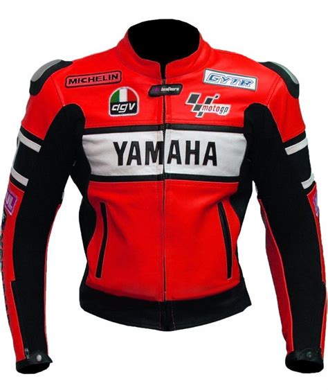 Yamaha Red Motorcycle Leather Racing Jacket Speedystar Speedystar