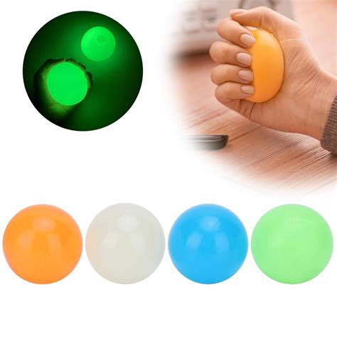 T Opiky Pcs Sticky Balls Glow Stress Relief Balls Sticky Ball For