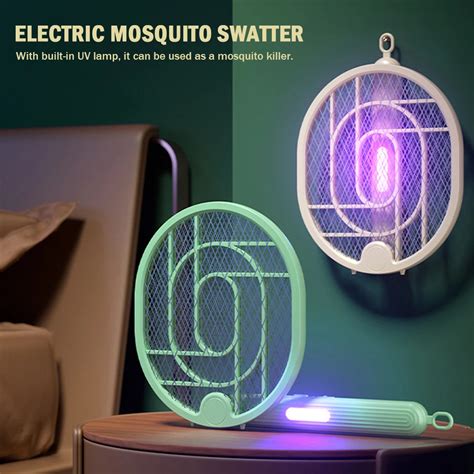 El Trico Mosquito Racket Swatter Usb Recarreg Vel Mosquito Assassino