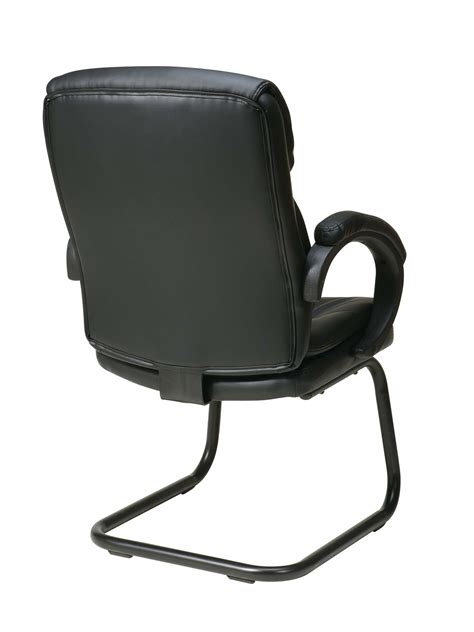 Office Side Chairs - Prescott Black Leather Office Chair