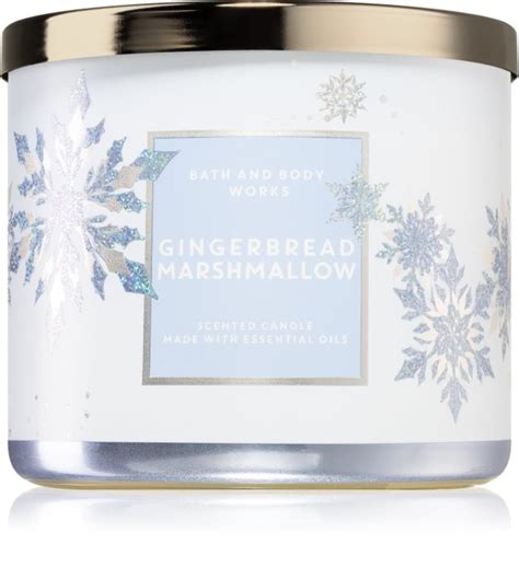 Bath Body Works Gingerbread Marshmallow Vela Perfumada Notino Pt