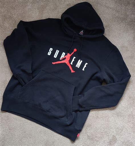 Supreme Supreme x Jordan Jumpman Logo Hoodie | Grailed