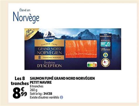 Promo Saumon Fum Grand Nord Norv Gien Petit Navire Chez Auchan