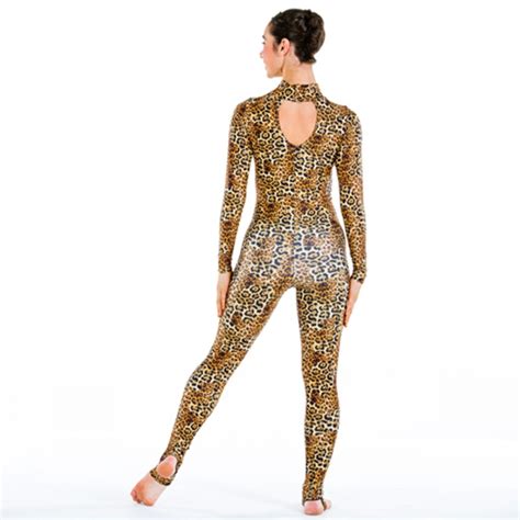 1st Position Ladies Animal Print Dance Catsuit The Dancers Shop Uk