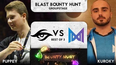 Team Secret Vs Nigma Game Bo Blast Bounty Hunt Youtube