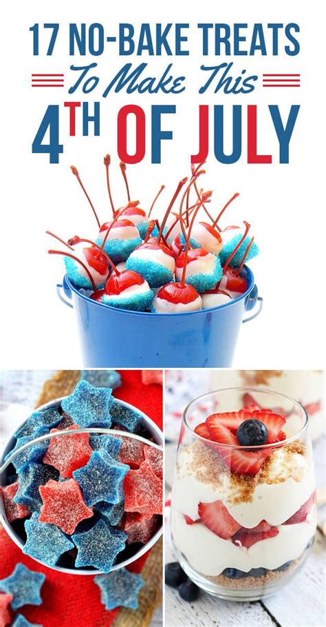 17 No Bake Treats To Make This 4th Of July No Bake Treats 4th Of