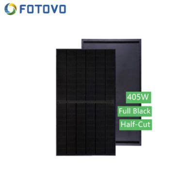 Fotovo High Power W Full Black Photovoltaic Panel Half Cut Cell P