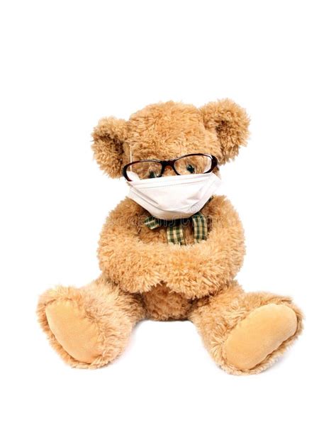 Teddy Bear With Mask Stock Image - Image: 13674631