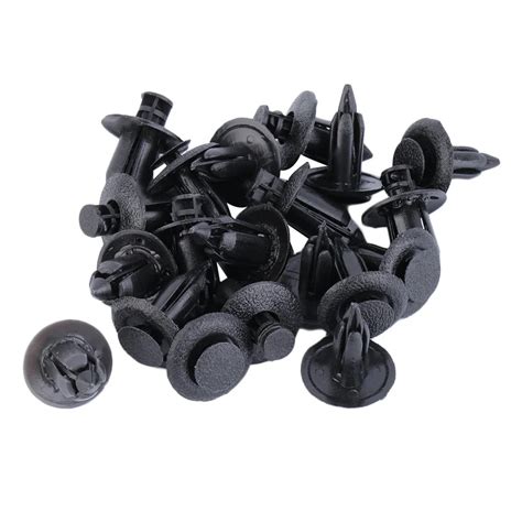 20pcslot Auto Fastener Fit 8mm Hole Nylon Car Clips Fender Bumper Shield Retainer Plastic Rivet