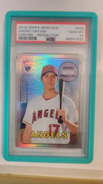 Topps Heritage Shohei Ohtani Chrome Refractor St Print