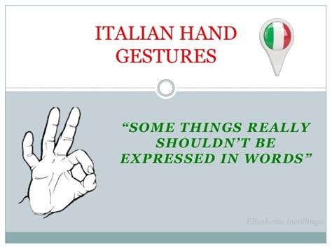 Italian Hand Gestures