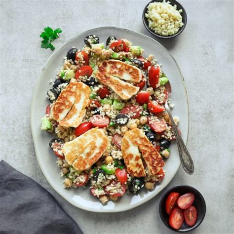 Salotos Su Halumio S Riu Halloumi Salad Skanauk Su Au Ra