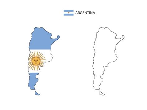 Vector De Ciudad De Mapa Argentino Dividido Por Estilo De Simplicidad