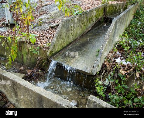 concrete road gutter  res stock photography  images alamy