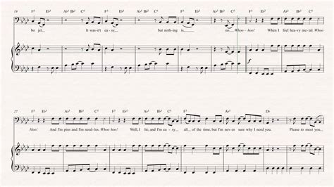 Bass Song 2 Blur Sheet Music Chords Vocals YouTube