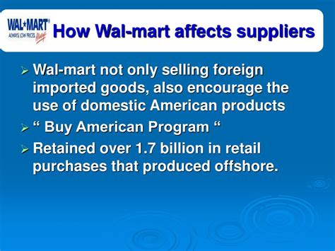 Ppt Supply Chain Of Wal Mart Powerpoint Presentation Free Download Id 709760