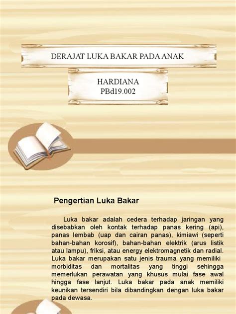 DERAJAT LUKA BAKAR PADA ANAK | PDF