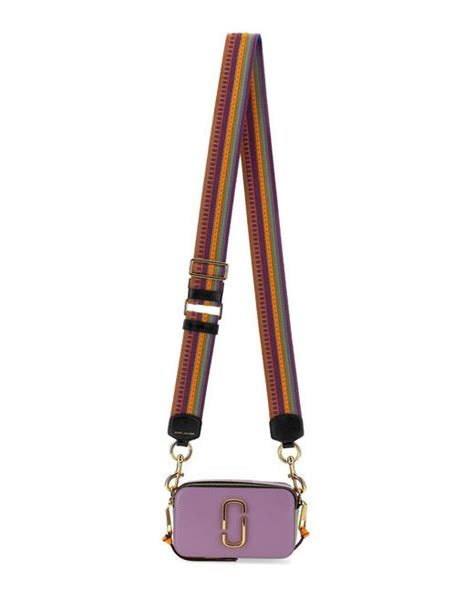 Marc Jacobs Leather The Colorblock Snapshot Bag In Lilac Purple Save 21 Lyst Canada