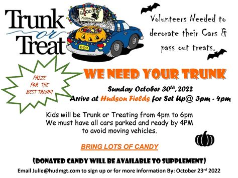 Trunk Or Treat Today 2024 Tickets Alisa Belicia