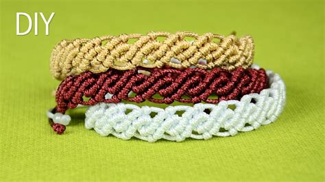 Diy Wavy Macrame Bracelets Youtube