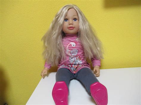 GROSSE PUPPE CM 60 CA MIT BLONDE HAARE Kaufen Auf Ricardo