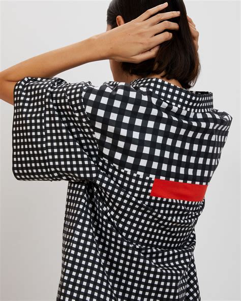 Boxy Shirt Red Black Gingham Thekitnyc The Kit