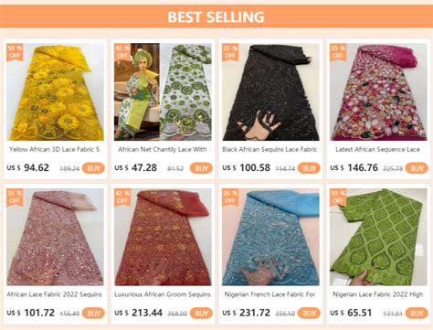Кружевная ткань с бисером и блестками | AliExpress