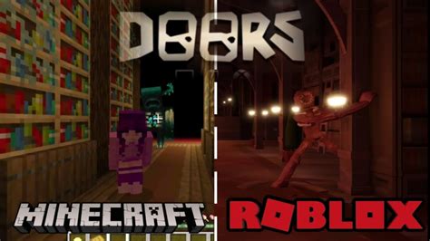 I Remade Roblox Doors Figure S Library In Minecraft Roblox Doors