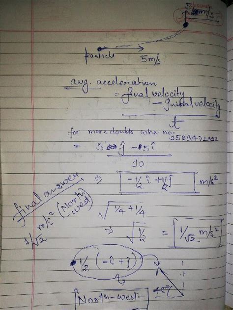 A Particle Is Moving Eastwards With A Velocity Of M S If In S The