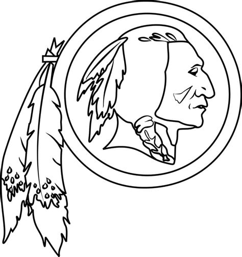 Washington Redskins Logo Coloring Pages