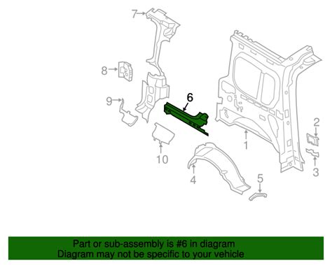 2014 2022 Ford Transit Connect OEM Reinforcement Assembly Bodyside