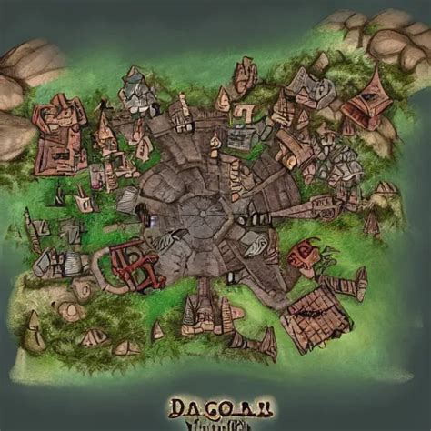 Dnd Village Map Layout Stable Diffusion