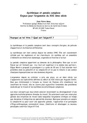 La Pensee Complexe Pdf Notice Manuel D Utilisation