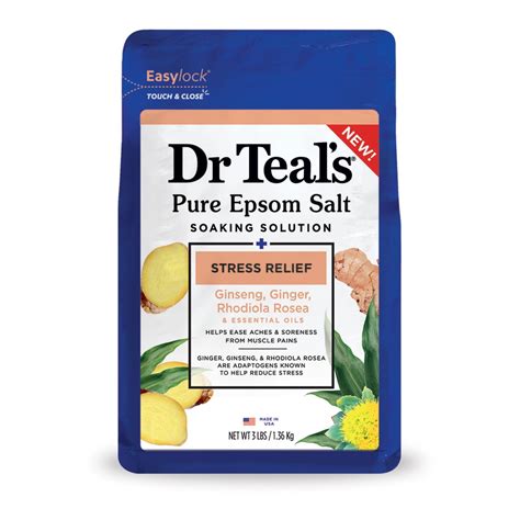 Dr Teal S Stress Relief Essential Oils Pure Epsom Salt Soaking