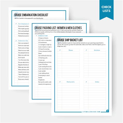 Free Printable Cruise Planner