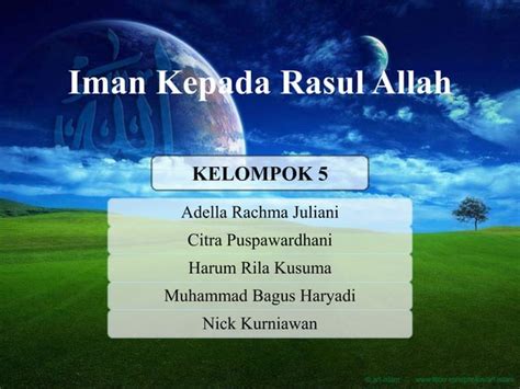 Iman Kepada Rasul Allah Ppt