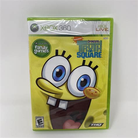 New Spongebobs Truth Or Square Microsoft Xbox 360 2009 Factory Sealed Read 752919551165 Ebay