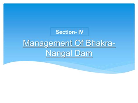 Bhakra Nangal Dam Pptx