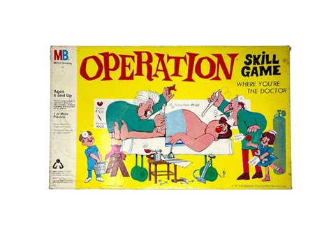 Vintage 1965 Operation Board Game By Milton Bradley Etsy