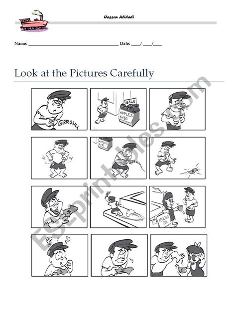 Describing Pics And Telling Story With A Guide ESL Worksheet By Apachy