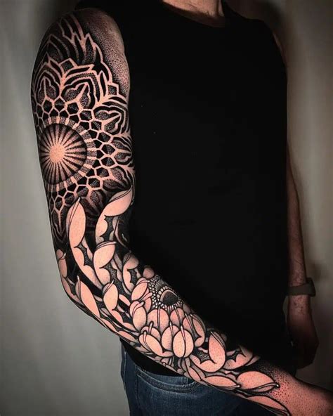 Discover More Than 79 Blackwork Tattoo Sleeve Best In Coedo Vn