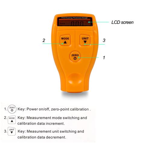 Coating Painting Thickness Gauge Lacquer Ferrous Metal Film Tester