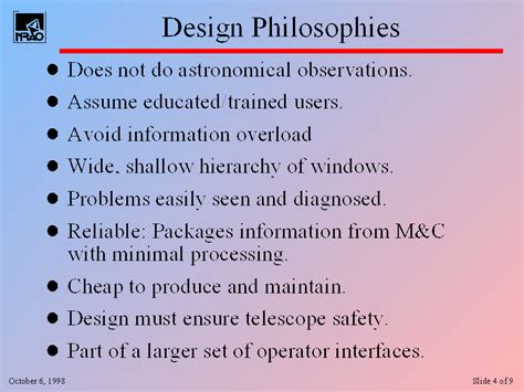 Design Philosophies