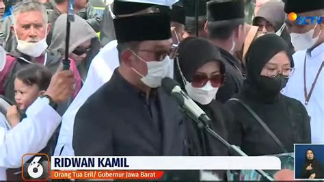 Ridwan Kamil Sebut Hidup Eril Singkat Tapi Penuh Manfaat Showbiz