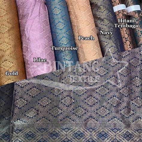 Jual Kain Bahan Songket Tenun Semi Palembang Melayu Harga Per M