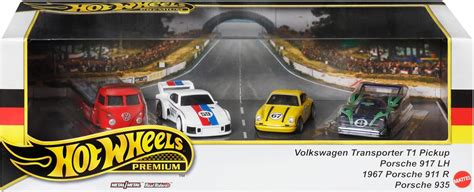 Hot Wheels Premium Collector 4 Display Set HRT54 Real Riders Metal Metal Volkswagen