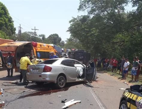 Un abogado resulta herido durante choque frontal en Yaguarón