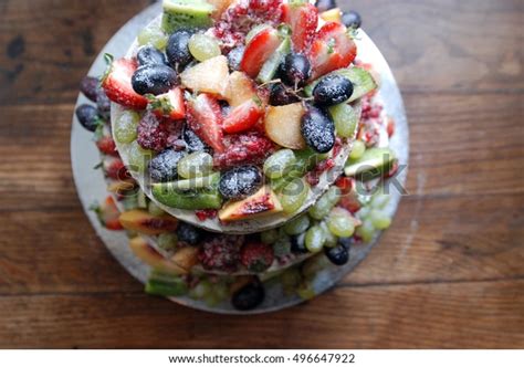 Naked Cake Fruits Berries Summer Fruits Stock Photo Shutterstock